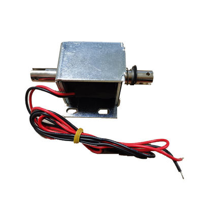 Długoskokowy solenoid liniowy 24V DC 45N siły Mocny ciąg Popychowy solenoid rurowy do kołowrotu