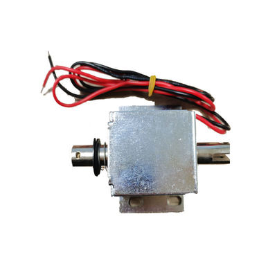 Długoskokowy solenoid liniowy 24V DC 45N siły Mocny ciąg Popychowy solenoid rurowy do kołowrotu