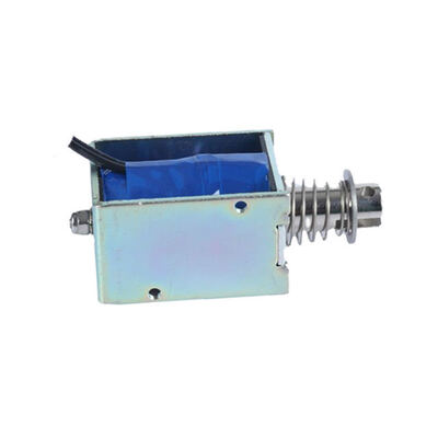 Miniature Push Pull Solenoid 10mm Stroke 12v 24v Dc Power Supply Threaded Mount Hole Metal Frame
